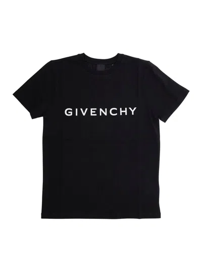 Givenchy Logo-print Short-sleeve T-shirt In Black