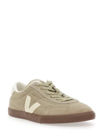 Veja Paneka Suede Sneakers Taupe Pierre Bark In Nude
