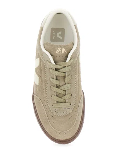 Veja Paneka Suede Sneakers Taupe Pierre Bark In Nude