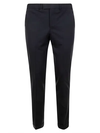 Pt Torino Pleated-cuff Trousers In Blue