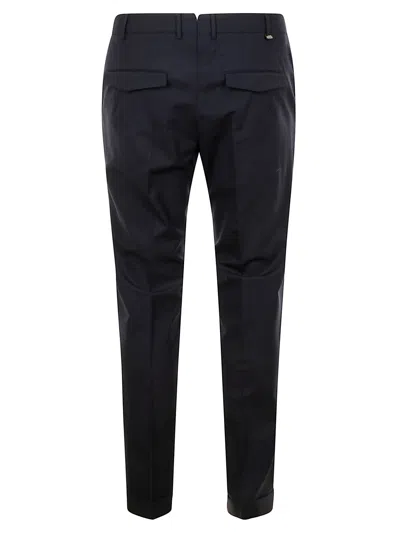 Pt Torino Pleated-cuff Trousers In Blue