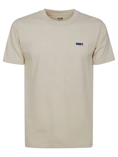 Obey Graphic-print T-shirt In Neutral