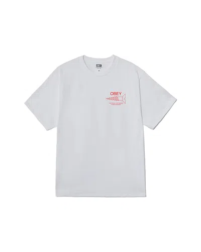 Obey Graphic-print T-shirt In Gray