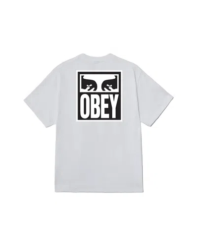 Obey Logo-print Short-sleeve T-shirt In Gray