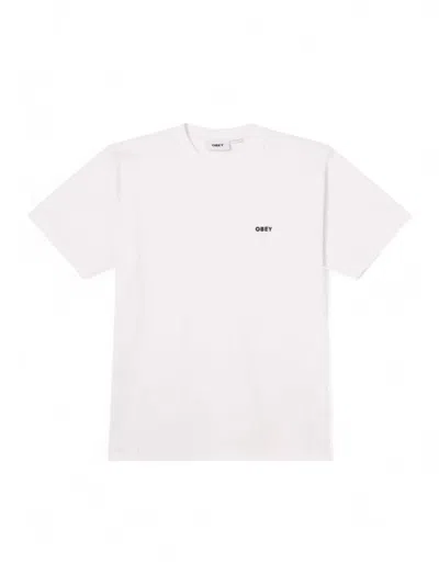 Obey Make Art Not War Graphic T-shirt In White