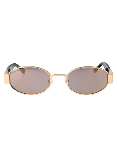 Dsquared2 Rose Gold Metal Sunglasses In Gold