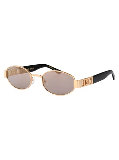 Dsquared2 Rose Gold Metal Sunglasses In Gold