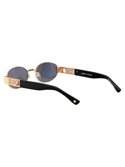 Dsquared2 Rose Gold Metal Sunglasses In Gold