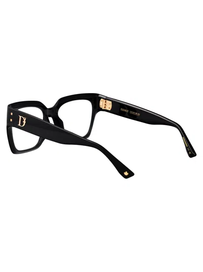 Dsquared2 Square-frames Glasses In Black
