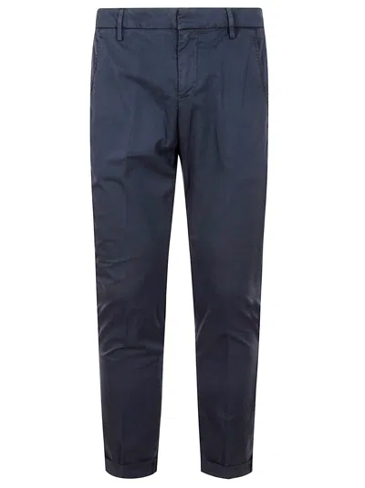 Dondup Gaubert Stretch Cotton Trousers In Blue