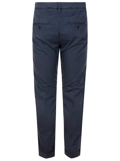Dondup Gaubert Stretch Cotton Trousers In Blue