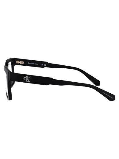 Calvin Klein Jeans Est.1978 Calvin Klein Jeans Matte Black Acetate Glasses In Black
