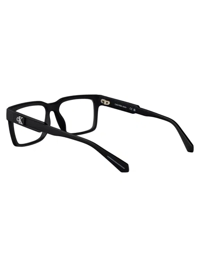 Calvin Klein Jeans Est.1978 Calvin Klein Jeans Matte Black Acetate Glasses In Black
