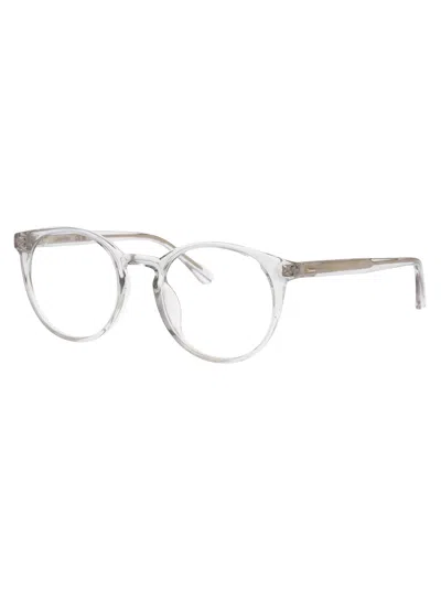 Calvin Klein Crystal Clear Acetate Glasses In Transparent