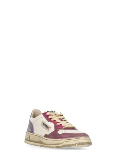 Autry Low Top Sneakers Contrasting Inserts In Purple
