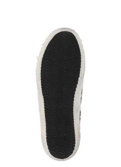 Golden Goose Brown Low Top Sneakers With Embossed Logo On The Heel And All-over Leopard Motif In Leather Woman In Brown