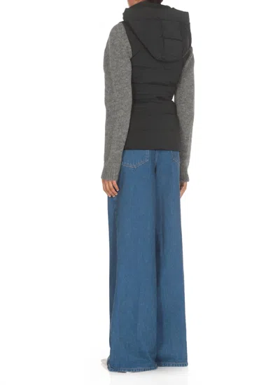 Canada Goose Quilted Hooded Sleeveless Gilet In Black