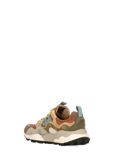 Flower Mountain Yamano 3 Panelled Sneakers In Multi