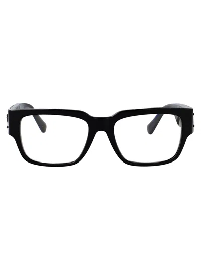 Versace Eyewear Rectangle-frame Glasses In Black