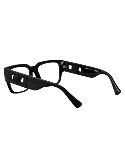 Versace Eyewear Rectangle-frame Glasses In Black