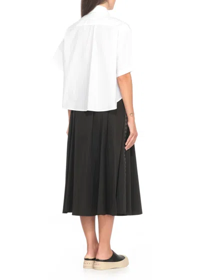 Kenzo 'boke Flower 2.0' Cropped Shirt White In White