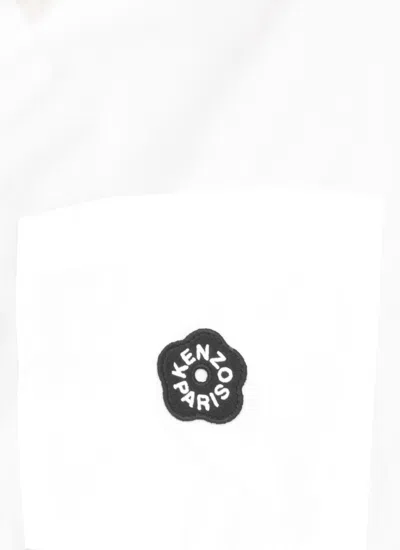 Kenzo 'boke Flower 2.0' Cropped Shirt White In White