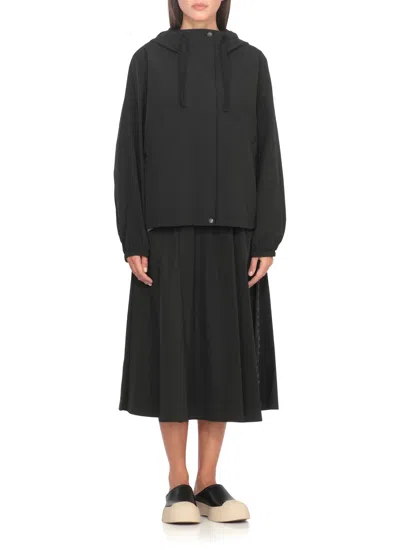 Kenzo Women Windproof Jacket In Black