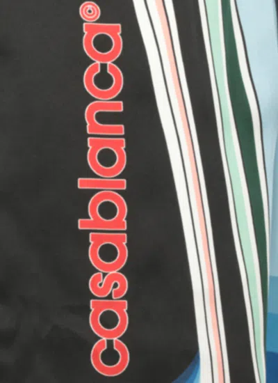 Casablanca Graphic Mountain Shorts In Black