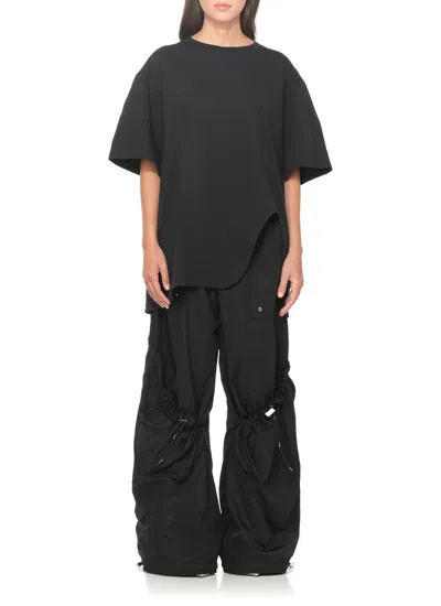 Attico Oversized T Shirt In Black