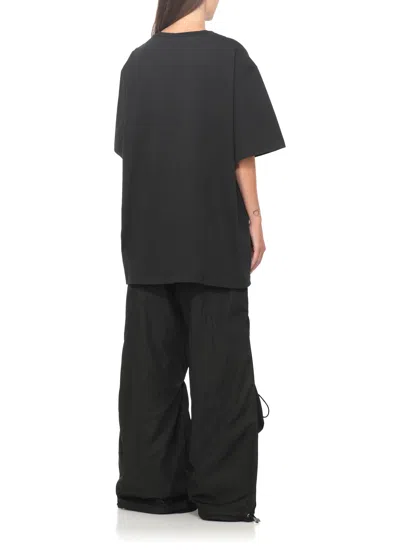 Attico Oversized T Shirt In Black