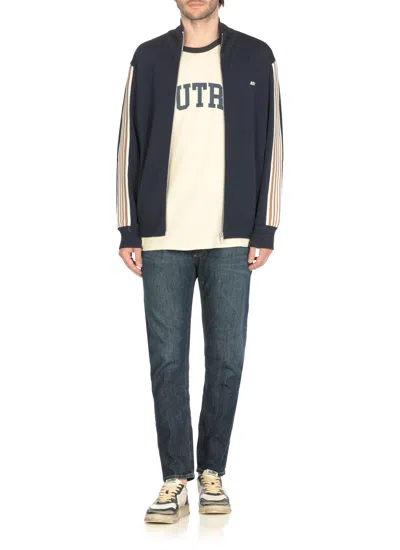 Autry White/black/blue Medalist Low Super Vintage Sneakers In Neutral