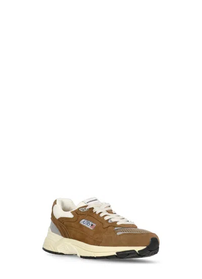 Autry Hyperway Suede Sneakers In Brown