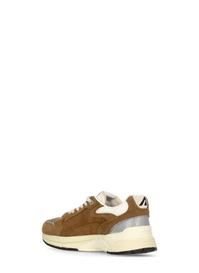 Autry Hyperway Suede Sneakers In Brown