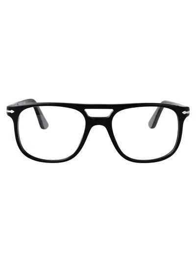 Persol Black Acetate Optical Glasses In Black