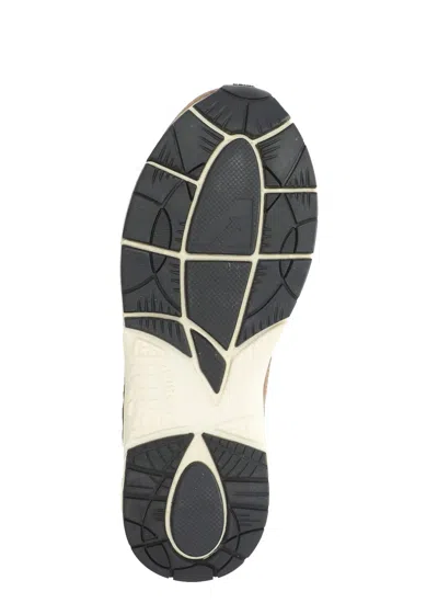 Autry Hyperway Sneakers In Cigar And Silver Mesh And Suede In Multi