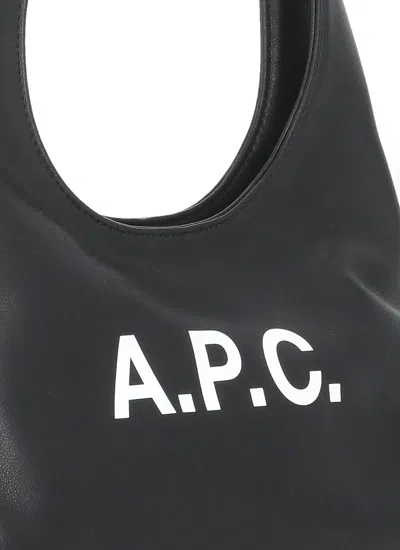 Apc A.p.c. Black Bag With Magnetic Fastening In Black