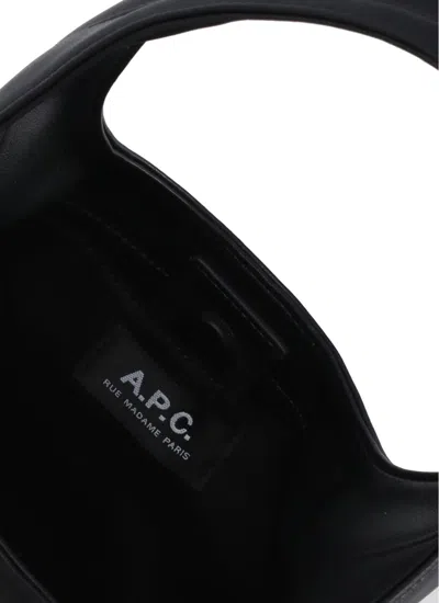 Apc A.p.c. Black Bag With Magnetic Fastening In Black
