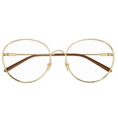 Chloé Geometric Frame Flat Mirror In Gold