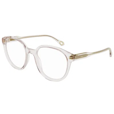 Chloé Eyewear Rectangular Frame Glasses In White