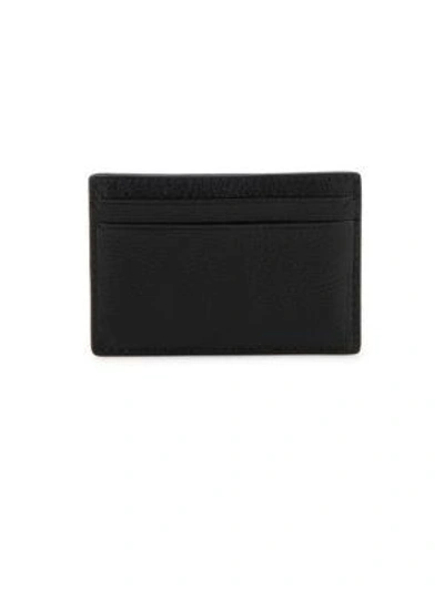 Shop Coach Midnight Calf Leather Card Case In Dark Saddle