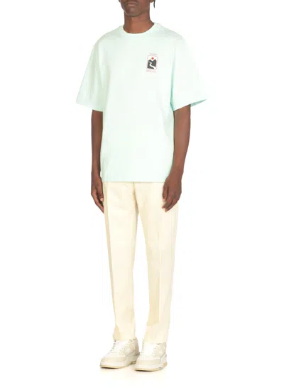 Casablanca Oversize Graphic Print Sunset Valley T-shirt In Green