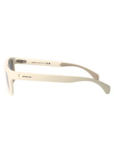 Moncler Matte Butter Injectate Sunglasses In Neutral