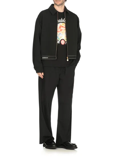 Casablanca Mushroom Emblem T-shirt In Black