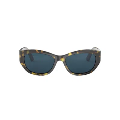 Dior 30montaigne B5u 20b0 Havana Sunglasses In Blue