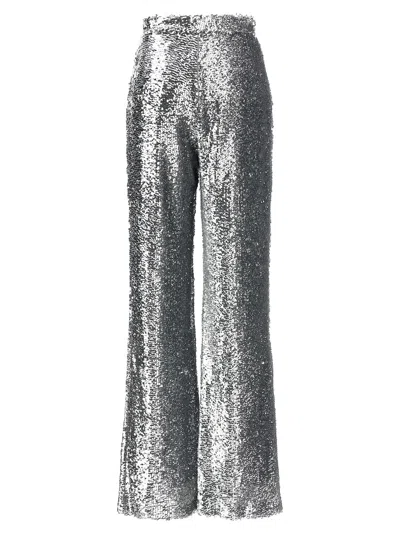 Giuseppe Di Morabito Sequin Embellished Wide Leg Trousers In Silver