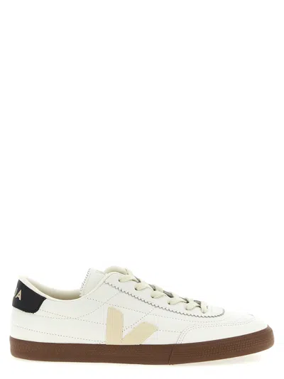 Veja Low-top Round Toe Sneakers With Contrast Sole In Multi