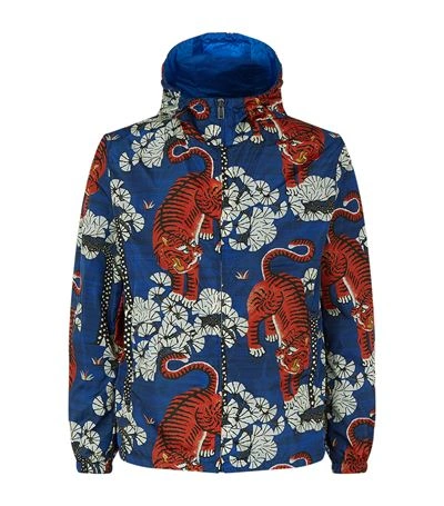 Gucci Bengal Tiger Print Jacket In Blue Multi