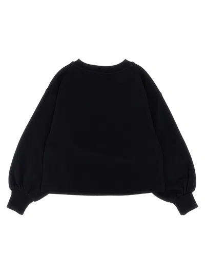 Moschino Crewneck Sweater In Black