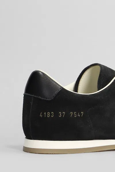 Common Projects Driving Shoe Sneakers In Black Suede In Black