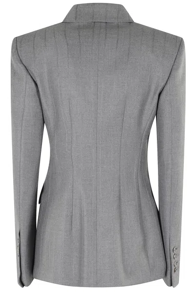 The Andamane Giacca Shannon In Jacquard Ricamato Donna In Gray